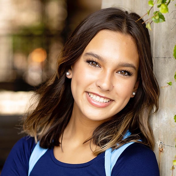 young lady with a very beautiful smile