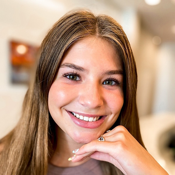 beautiful girl smiling