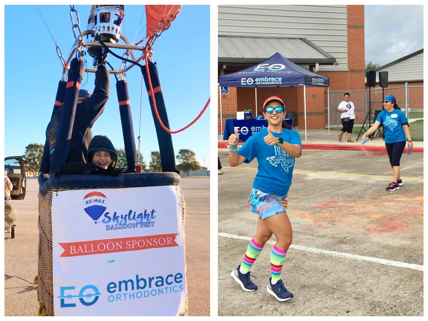 Embrace Orthodontics in the community Balloon fest sponsor