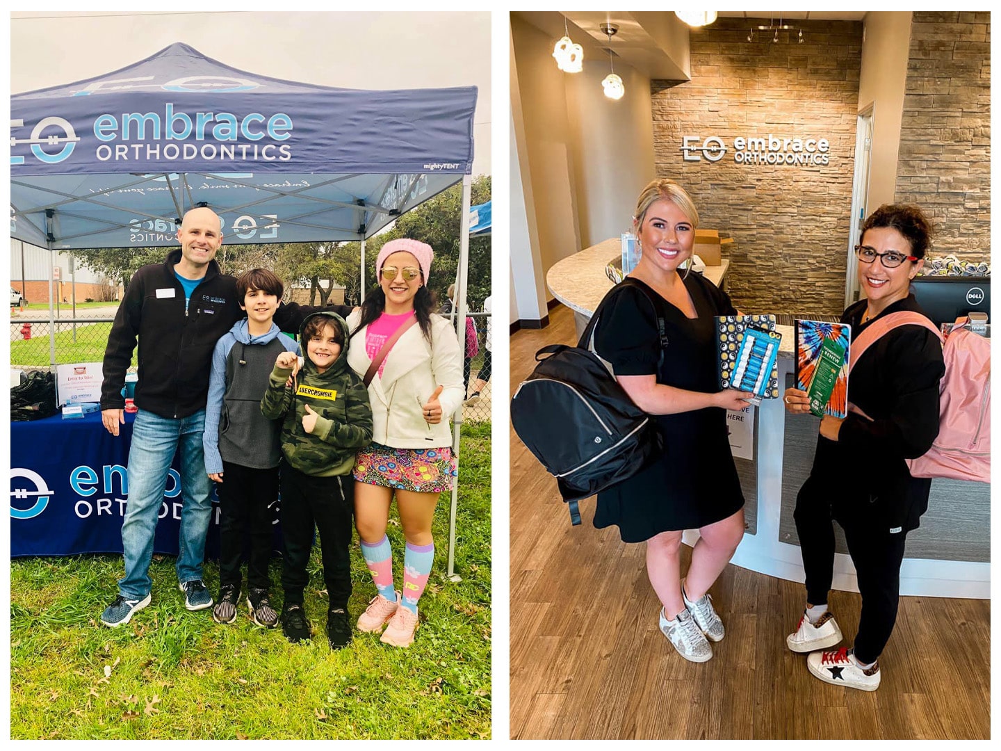 Embrace Orthodontics in a school event