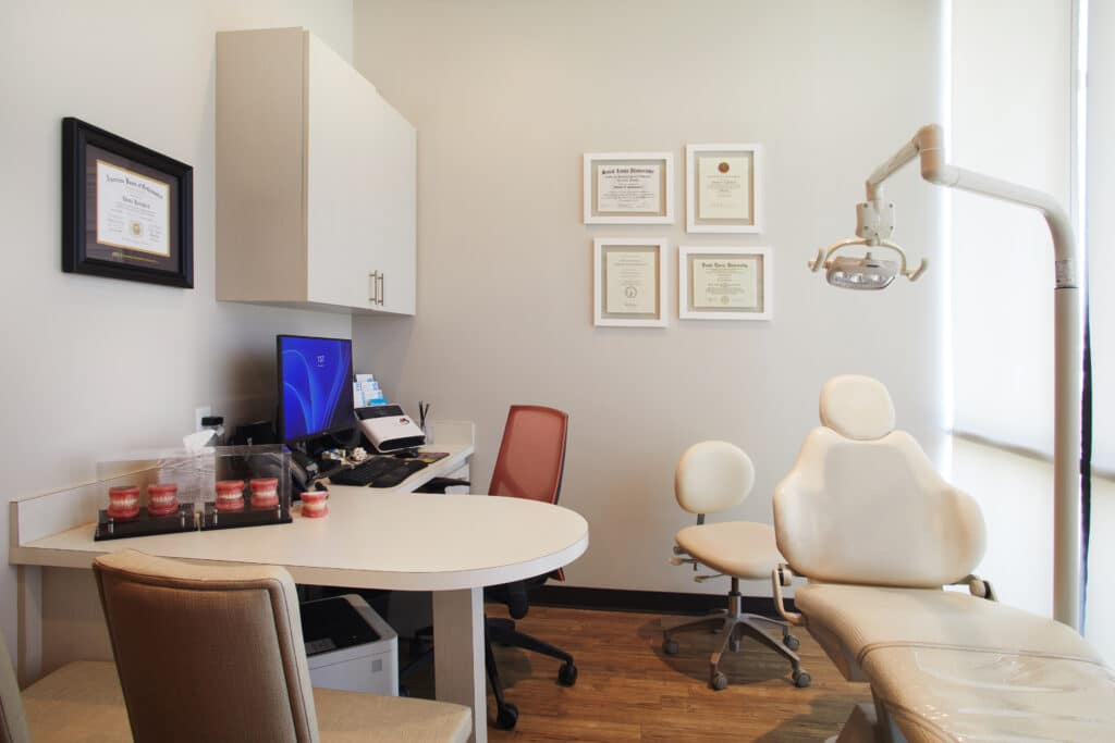 Embrace Orthodontics office tour consult room