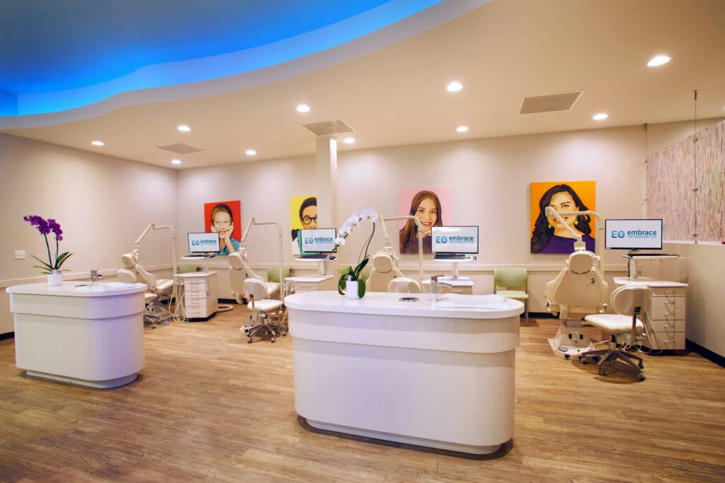 Embrace Orthodontics office tour treatment area