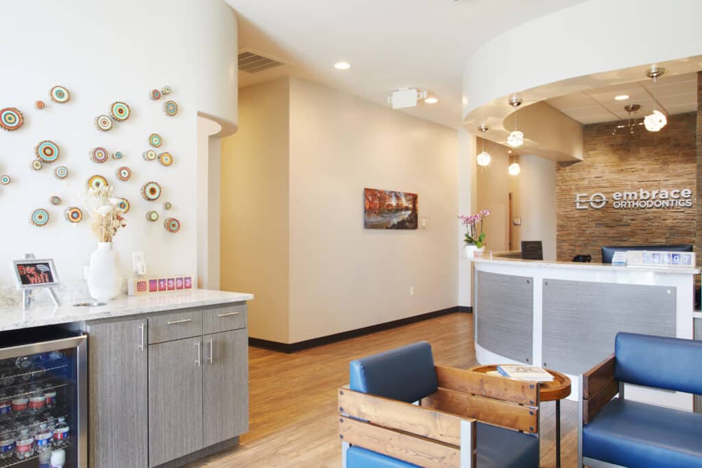Embrace Orthodontics office tour waiting room