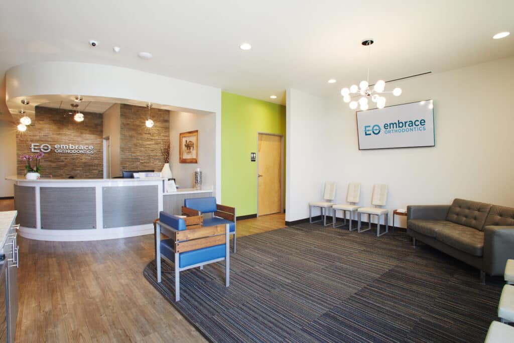 Embrace Orthodontics office tour waiting room