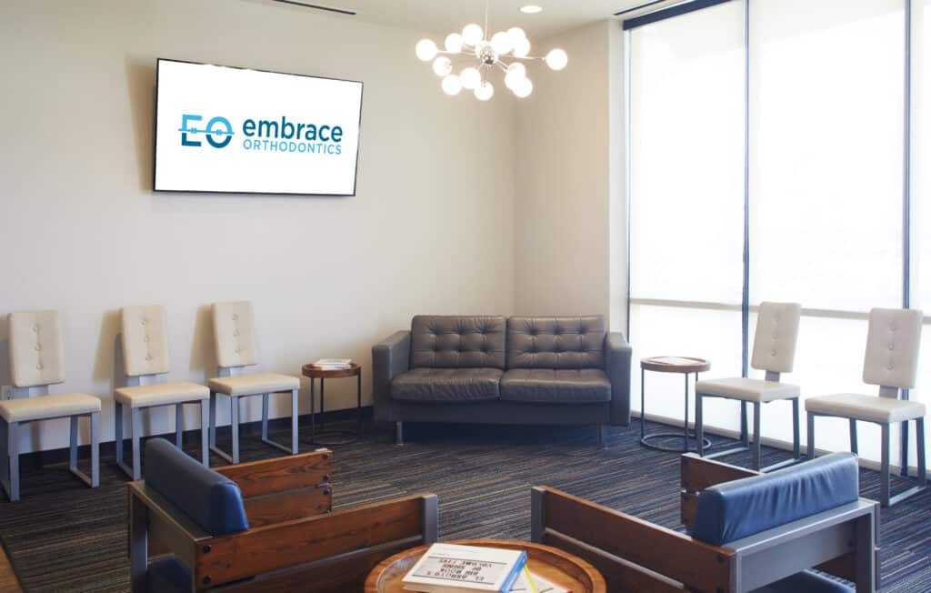 Embrace Orthodontics office tour waiting room
